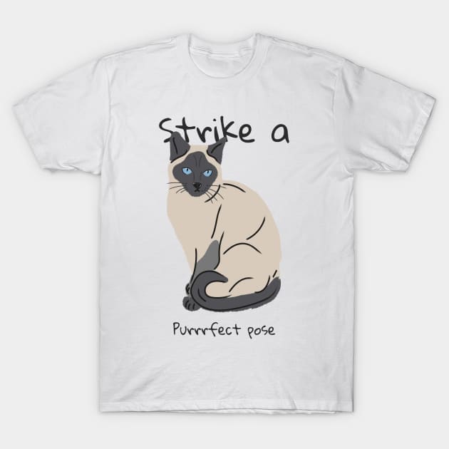 strike a  purrrfect pose T-Shirt by aboss